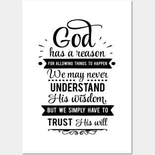 Trust GOD's WILL Posters and Art